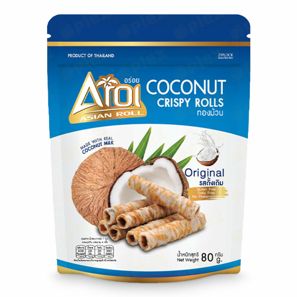 Coconut Crispy Rolls Original 80 Gm Super Fruits