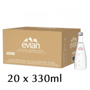 Evian Water Glass Bottle ( 1 x 20 )